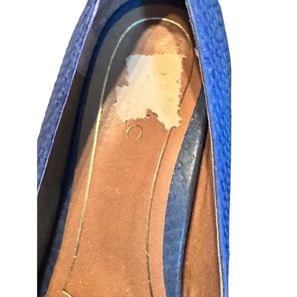 Vionic 8 blue croc embossed comfort pump 2in heel classic updated unique - Picture 7 of 9